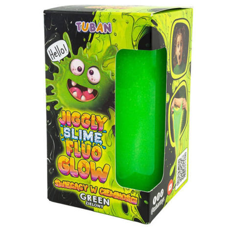 Εικόνα της Jiggly Slime Tuban  Fluo Glow Πράσινο 430gr TU3823