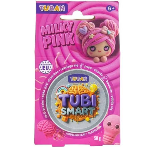 Εικόνα της Πλαστελίνη Μοντελισμού Tuban Tubi Smart Milky Pink TU3850