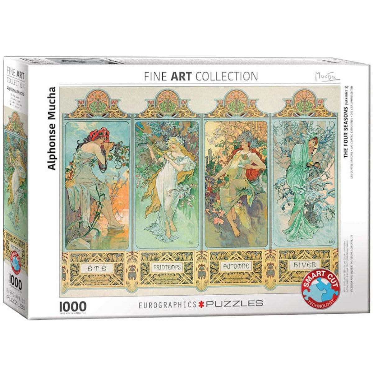 Εικόνα της Puzzle Eurographics 1000τμχ The Four Seasons (Variant 3) by Alphonse Maria Mucha 6000-0824