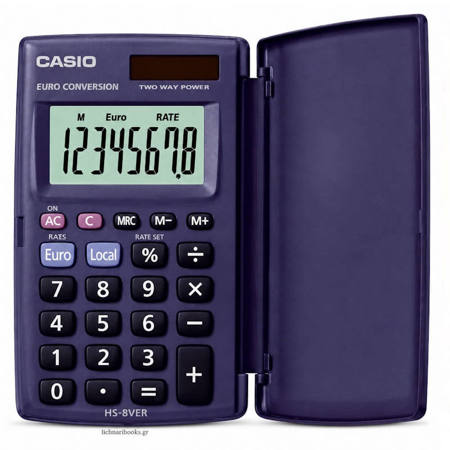Εικόνα της Αριθμομηχανή Casio HS-8VER-S 8ψ.