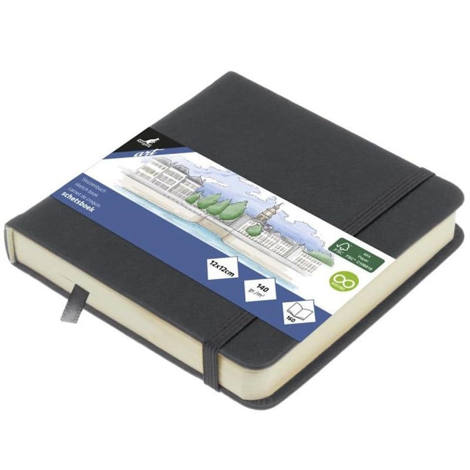 Εικόνα της Sketchbook Kangaro 140g/m2 12x12cm Cold Grey 160φ. με λάστιχο  K-861205