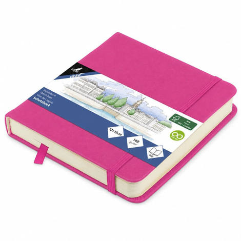 Εικόνα της Sketchbook Kangaro 140g/m2 12x12cm Hot Pink 160φ. με λάστιχο K-861250