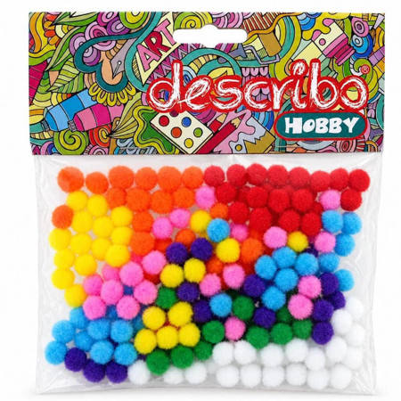 Μπάλες pompons Describo 10mm 200 τεμαχίων