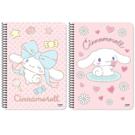 Εικόνα της Τετράδιο σπιράλ Cinamoroll 2/θεμ. 17x 25cm  Διακάκης 000490296 ( Δύο σχέδια*)