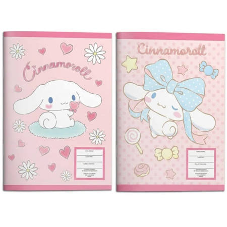 Εικόνα της Τετράδιο καρφίτσα Cinamoroll 17x 25cm  Διακάκης 000490298 ( Δύο σχέδια*)