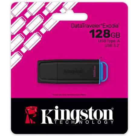 Εικόνα της Kingston USB 128GB DTXG2 3.2΄ Gen 1 DataTraveler Exodia Black