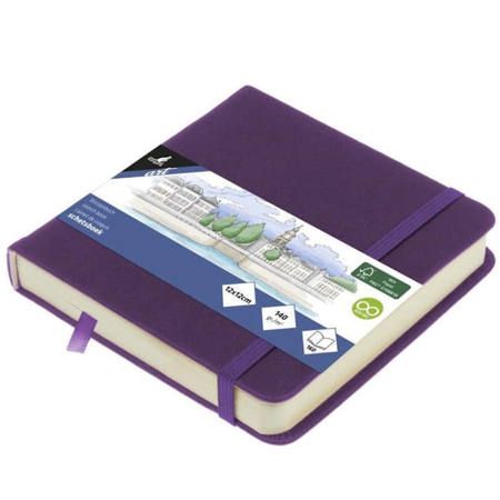 Sketchbook Kangaro 12x12cm Purple Heart με σκληρό εξώφυλλο
