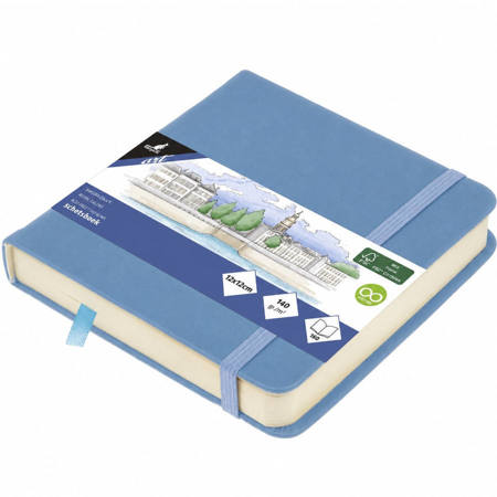 Sketchbook Kangaro 12x12cm Sky Blue με σκληρό εξώφυλλο