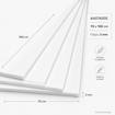 Εικόνα της Μακετόχαρτο λευκό 70x100cm 3mm kangaro χαρτί μακέτας K-0073-006