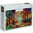 Παζλ Inter Druk Stained Glass με δύο χιλιάδες κομμάτια, μπροστινή όψη του κουτιού με το πολύχρωμο σχέδιο