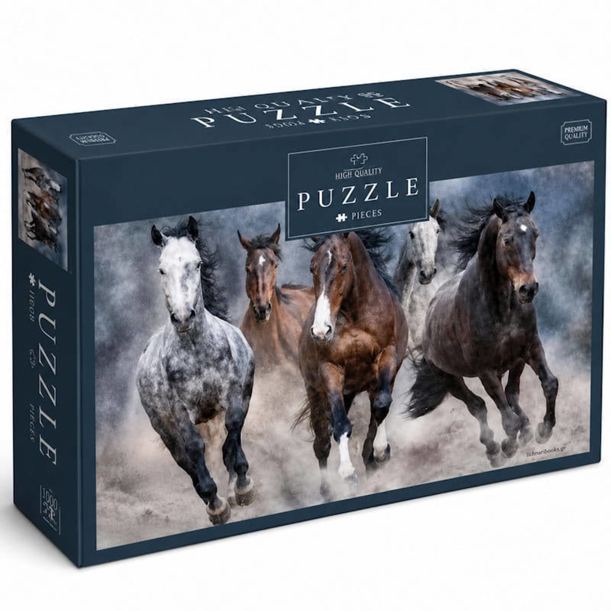 Alt: Παζλ Inter Druk Wild Horses 3 με 1000 τεμάχια, εμπρόσθια όψη κουτιού
