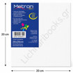 Εικόνα της Τελάρο ζωγραφικής 20x20cm. Metron βαμβακερό μουσαμά 350gr/m²