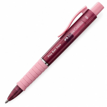 Εικόνα της Στυλό Poly Ball View Rose Shadow XB 145753 Faber Castell