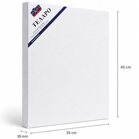 Εικόνα της Τελάρο διπλό με σφήνες Cotton 35x45cm.38mm 380gram. Exas
