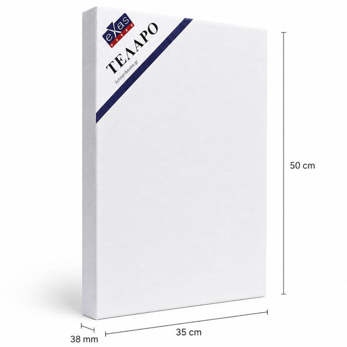 Εικόνα της Τελάρο διπλό με σφήνες Cotton 35x50cm.38mm 380gram. Exas