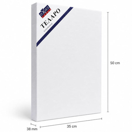 Εικόνα της Τελάρο διπλό με σφήνες Cotton 35x50cm.38mm 380gram. Exas