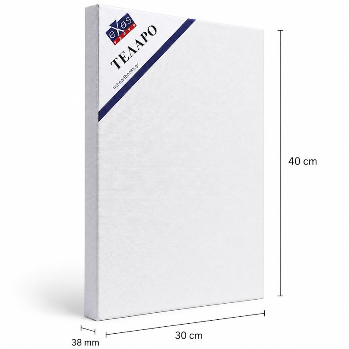 Τελάρο ζωγραφικής Exas Cotton 30x40cm διπλό 38mm 380g