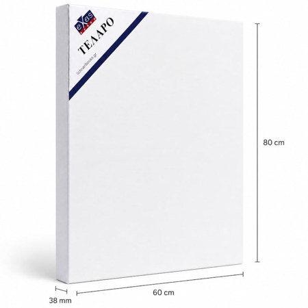 Εικόνα της Τελάρο διπλό με σφήνες Cotton 60x80cm.38mm 380gram. Exas