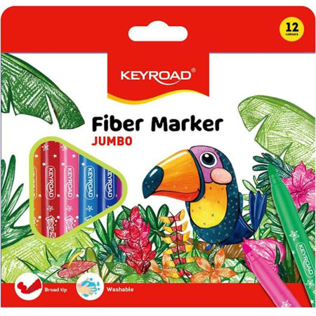 Εικόνα της Μαρκαδόροι Keyrod Jumbo 12τεμ. KR971413