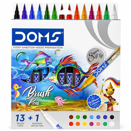 Εικόνα της Μαρκαδόροι Doms Brush Pen14 χρώματα 80617