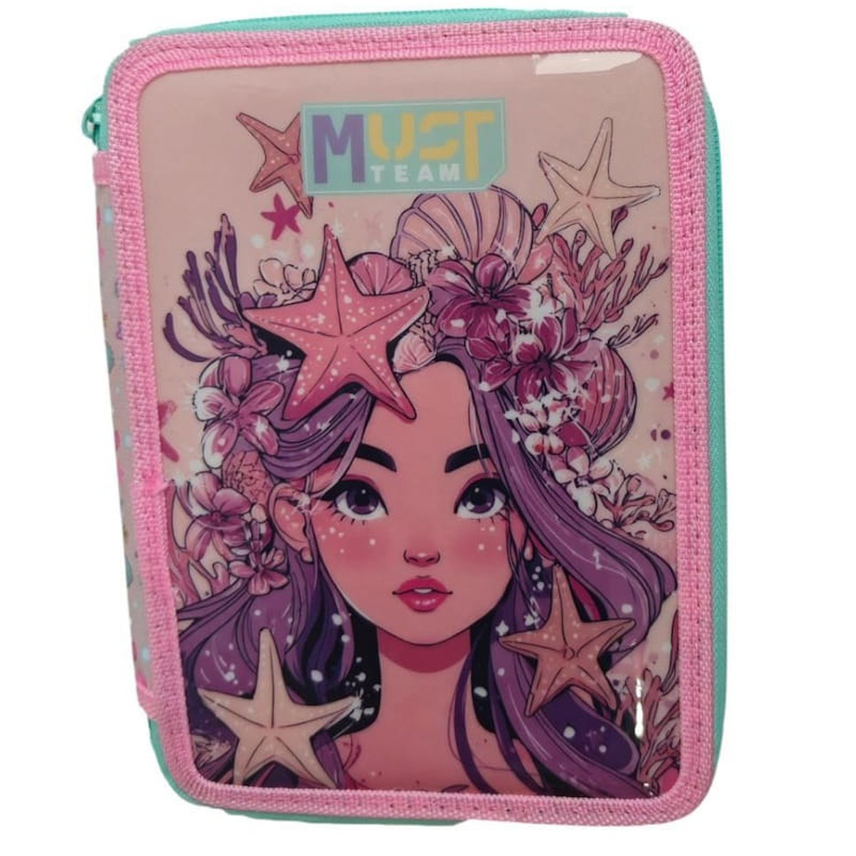 Εικόνα της Κασετίνα Must Team διπλή γεμάτη Pink Unicorn 000587585