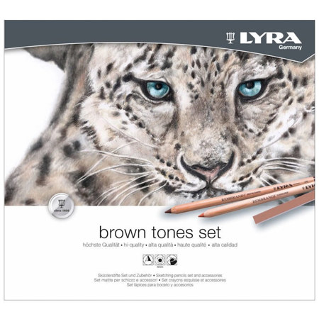 Lyra Brown Tones σετ 25 τεμαχίων