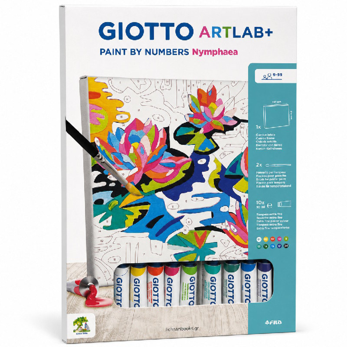 Εικόνα της Σετ ζωγραφικής Giotto Artlab+ Paint by Numbers Nymphaea F585000