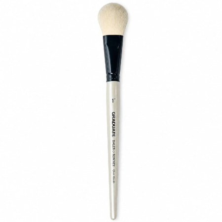 Εικόνα της Πινέλo Daler Rowney N.1΄΄ hite Goat Oval Wash Short Handle