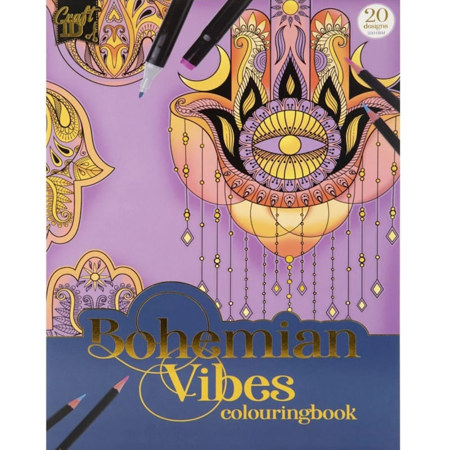 Εικόνα της Anti-Stress Colouring Book Craft ID 20 Σχέδια Α4 250gr Bohemian Vibes