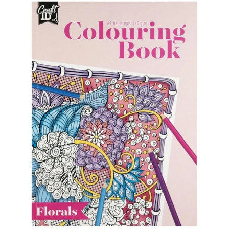 Εικόνα της Anti-Stress Colouring Book Craft ID 64 Σχέδια Α4 120gr Florals