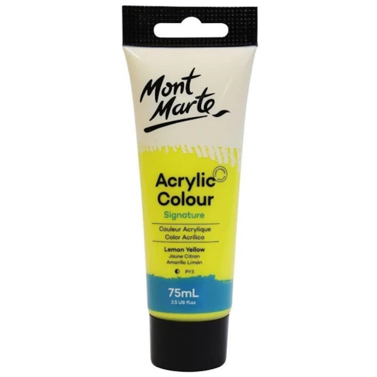 Εικόνα της Acrylic Studio Mont Marte 75ml 02 Lemon Yellow