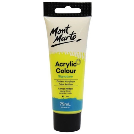 Εικόνα της Acrylic Studio Mont Marte 75ml 02 Lemon Yellow
