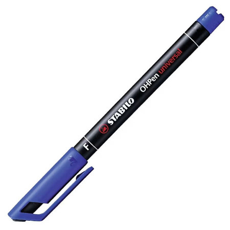 Εικόνα της Μαρκαδόρος Stabilo OHP Universal permanent F 0.7mm blue