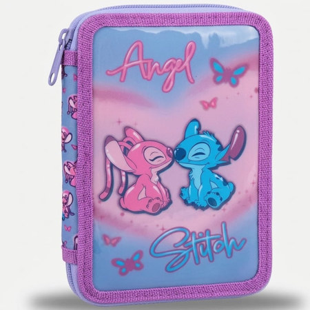 Εικόνα της Κασετίνα γεμάτη Stitch τριπλή Giotto 8565646