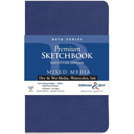 Εικόνα της Μπλοκ Mixed Stillman & Birn Media Beta 26φ. Cold Pressed 14x21,6cm 270gr