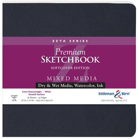 Εικόνα της Μπλοκ Mixed Stillman & Birn Media Zeta 26 Φύλλα Hot Pressed 19x19cm 270gr