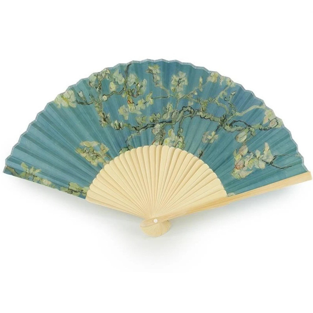Εικόνα της Βεντάλια Bamboo 21x37 Van Gogh "Almond Blossom" LAAF0001