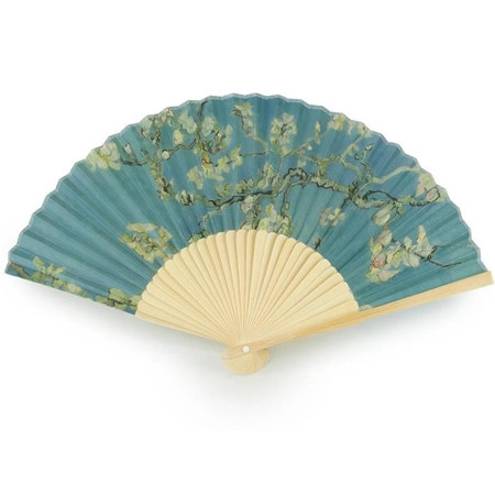 Εικόνα της Βεντάλια Bamboo 21x37 Van Gogh "Almond Blossom" LAAF0001
