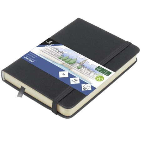 Εικόνα της Sketchbook Kangaro 140g/m2 A6 160φ. Cold Grey με λάστιχο K-861215