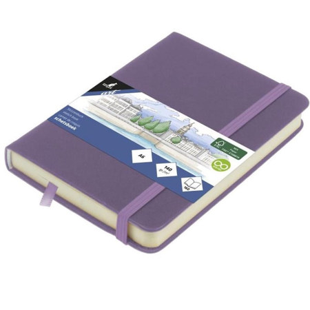 Εικόνα της Sketchbook Kangaro 140g/m2 A6 160φ. Heather Purple με λάστιχο K-861273