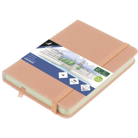 Εικόνα της Sketchbook Kangaro 140g/m2 A6 160φ. Old Pink με λάστιχο  K-861212