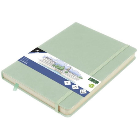 Εικόνα της Sketchbook Kangaro 140g/m2  A5 160φ. Mint με λάστιχο K-861224