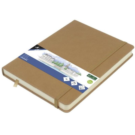 Εικόνα της Sketchbook Kangaro 140g/m2  A5 160φ. Taupe με λάστιχο K-861226