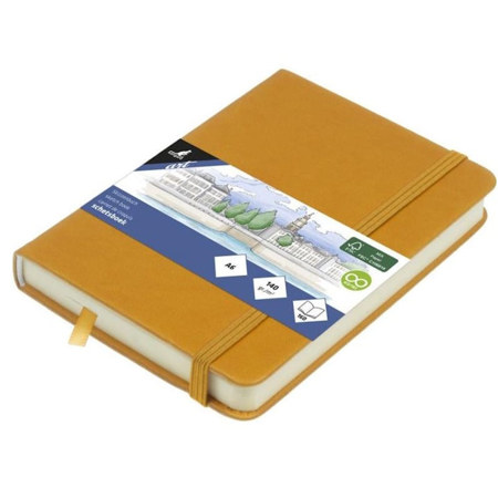 Εικόνα της Sketchbook Kangaro 140g/m2  A6 160φ. Ochre με λάστιχο K-861211