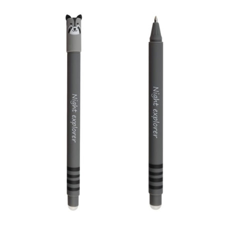 Εικόνα της Στυλό Eberhard Faber Erasable Animal Raccoon 0.7mm μπλε 5821-26