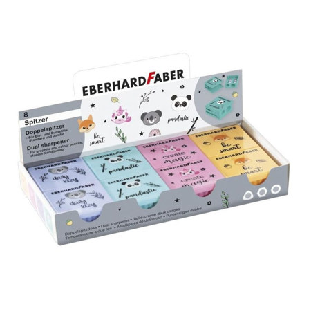 Εικόνα της Ξύστρα πλαστική διπλή Eberhard Faber Animal Ass.