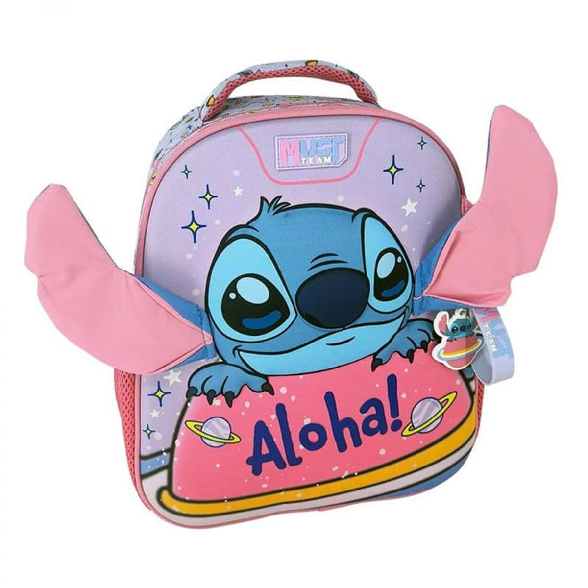 Σχολική τσάντα πλάτης νηπίου Must Team Stitch Aloha 2 θήκες 27x10x31εκ