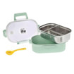 Εικόνα της Φαγητοδοχείο Ecolife με χώρισμα Light  Green 900ml 33-BO-9074