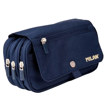 Εικόνα της Κασετίνα Milan 3θέσεων με καπάκι Navy Blue 08149SNCB
