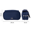 Εικόνα της Κασετίνα Milan 3θέσεων με καπάκι Navy Blue 08149SNCB